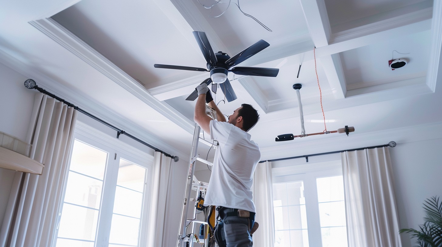 Ceiling fan installation Brisbane for indoor spaces