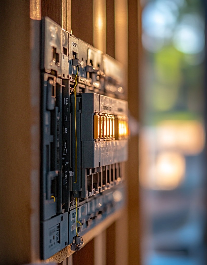 Circuit breaker installation Brisbane close-up view