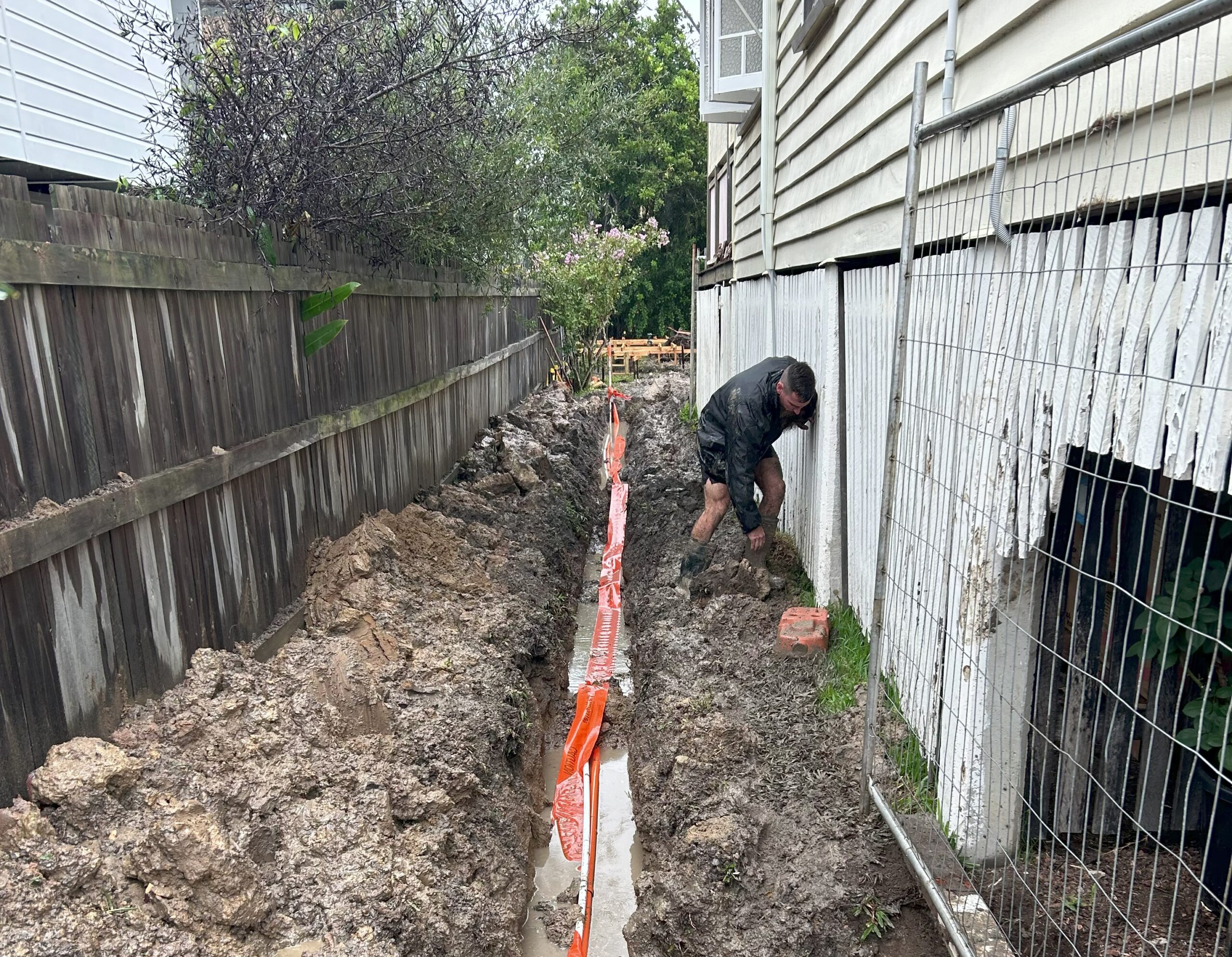 Industrial conduit installation Brisbane site work