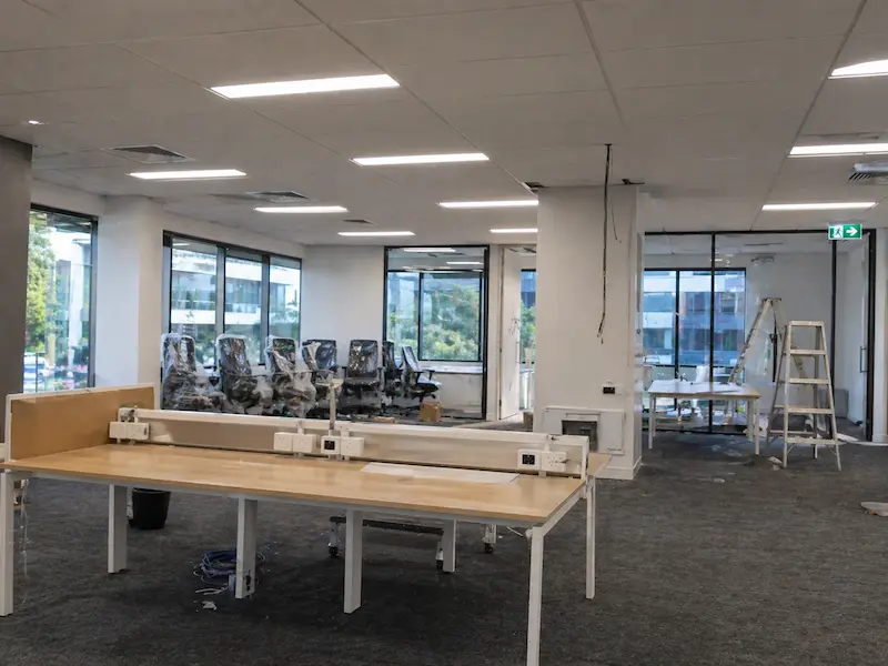 Commercial office fitout electrical work Brisbane
