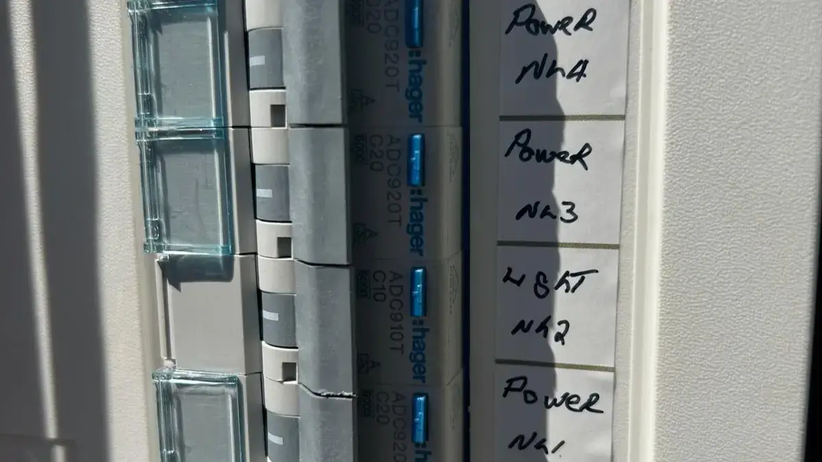 Electrician in Fairfield completing switchboard and safety switch upgrade