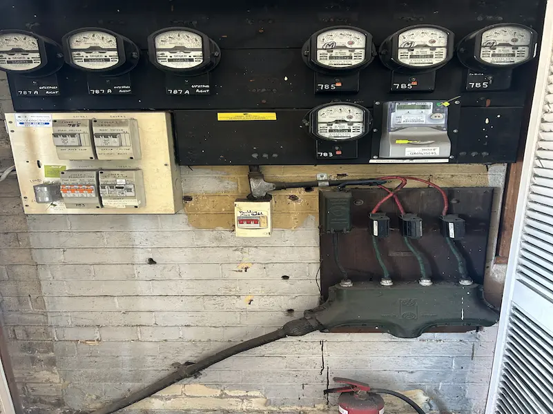 Old fuse board before switchboard upgrade Brisbane